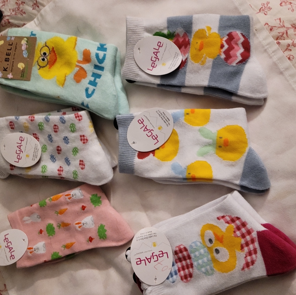 Girls Easter socks